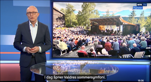 NRK om åpningsdagen  - Valdres sommersymfoni 2026